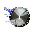 BD Loops Concrete Blade 3/16" Pro Diamond 14" Diameter Blade with Loop Depth Guide (3/4" - 1" Arbor) - SB-C